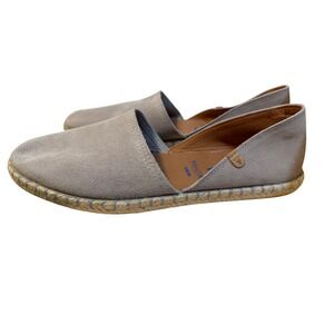 VERBENAS Carmen Suede Espadrille Flats Made in Spain Women 41 Beige